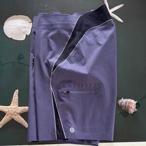 Lululemon Gray/Black Board Shorts
